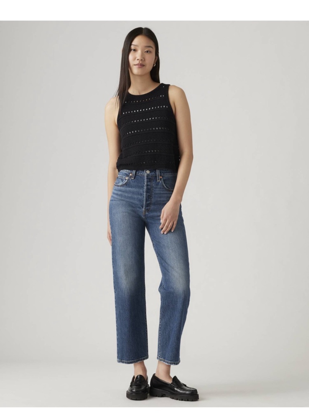 Levi's Medium Blue Straight Leg Jeans